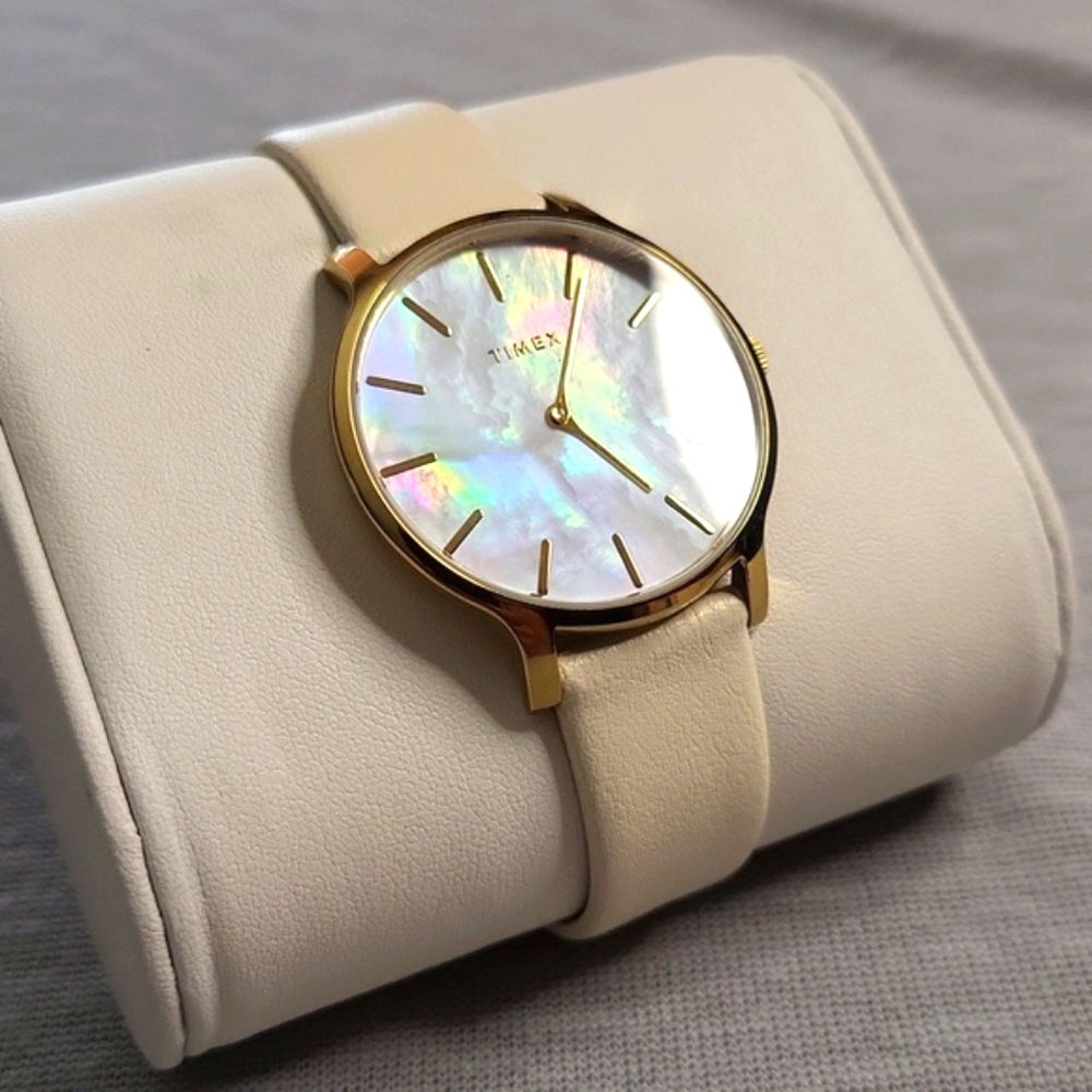 Timex Metropolitan Transcend 38mm Mother of Pearl Women's Watch -